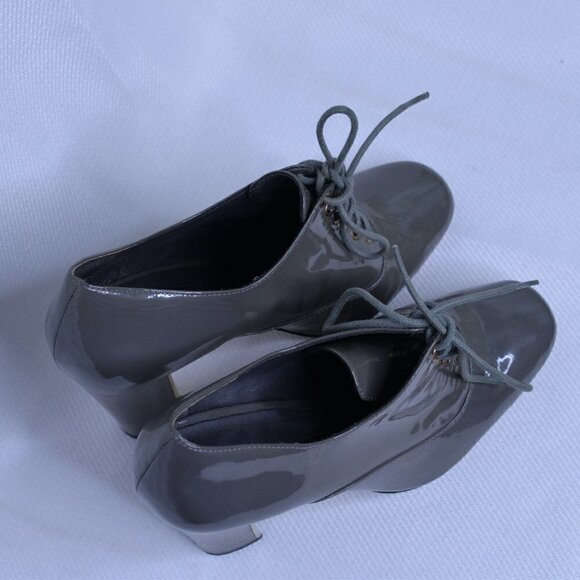 Pour la Victoire Patent Leather Lace Up Heels Sz 8 - Picture 4 of 9